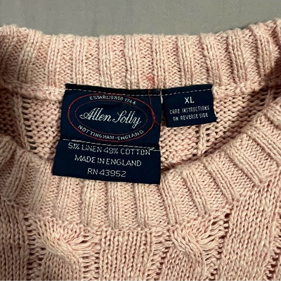 Allen Solly Men's Crewneck Sweater - Light Peach - Picture 2 of 6